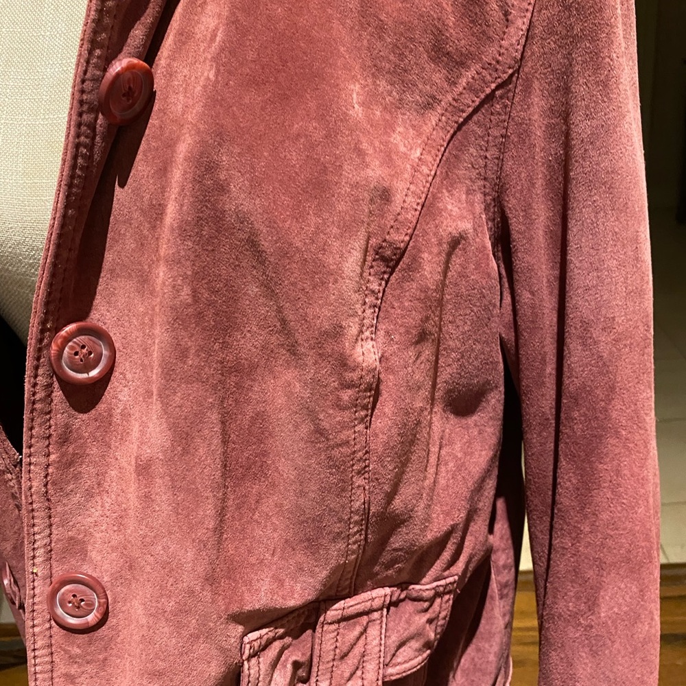 Beat the COLD weather!PRICE DROP Cherokee Leather Washable Jacket Raspberry XXL - Picture 3 of 10